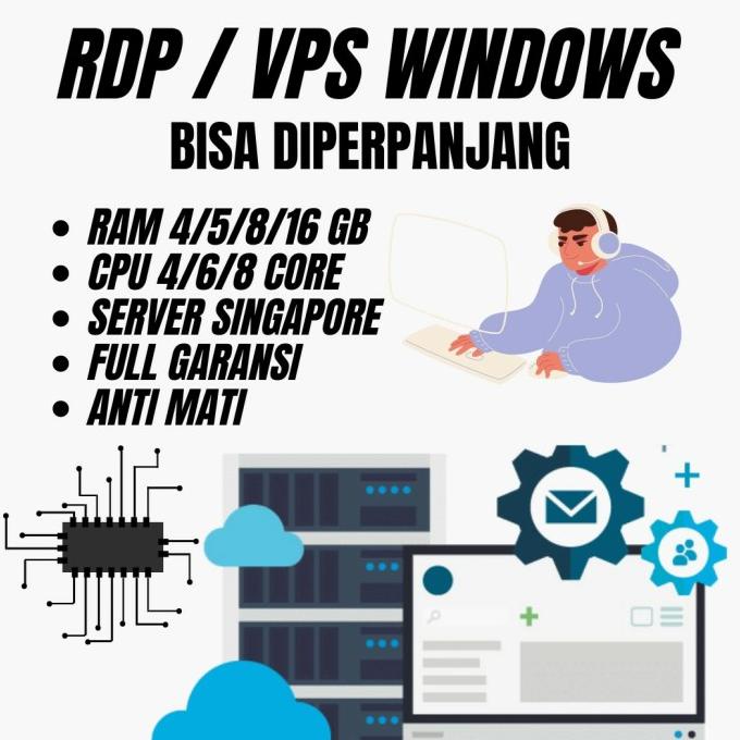 Rdp Vps Windows Linux Full Garansi Bisa Perpanjang Singapore Anti Mati
