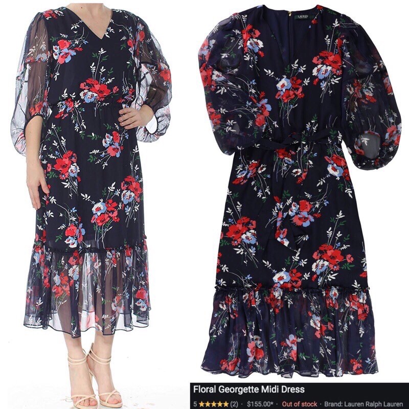 RALPH LAUREN DRESS FLORAL 2,3 JT