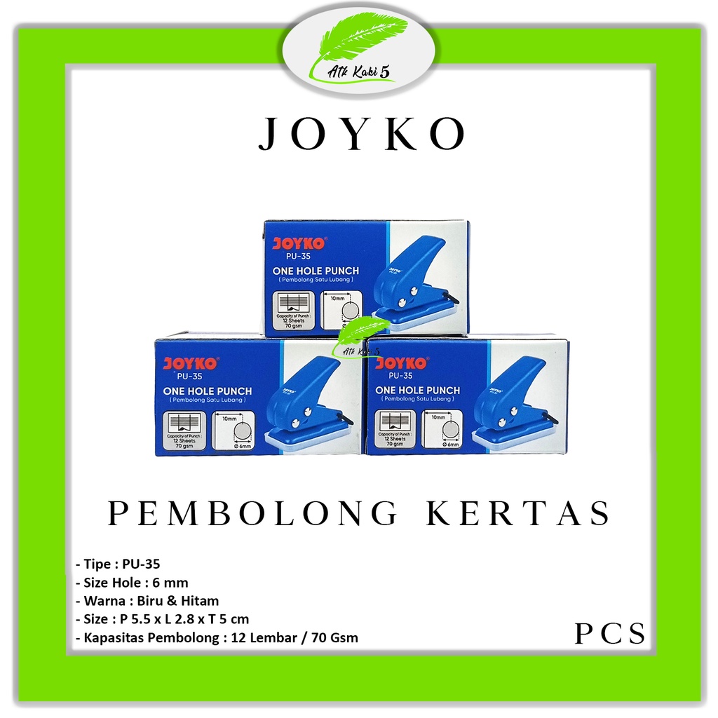

JOYKO - Pembolong Kertas PUNCH PU - 35 - PCS