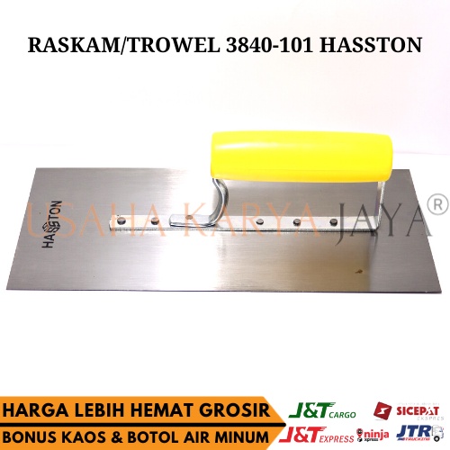 JUALL Raskam Perata Semen Plesteran  Trowel Besi Besar 3840-101 HASSTON PROHEX (Besar) Alat Untuk Pl