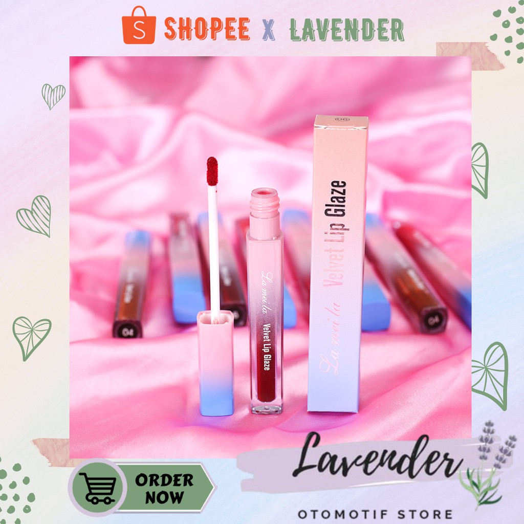 LIPSTIK LAMEILA VELVET LIP GLAZE Moisturizing Lameila Lip Tint