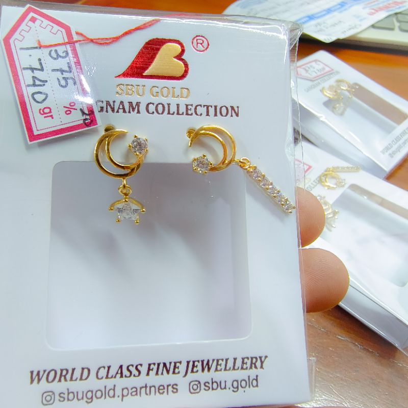 Anting permata korea 300%/375%