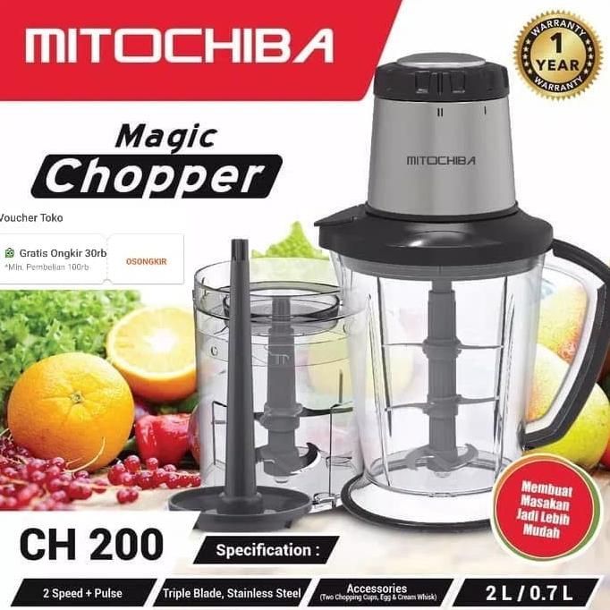 FOOD MAGIC CHOPPER BLENDER SERBAGUNA MITOCHIBA CH 200 / CH200 / CH-200 ORIGINAL
