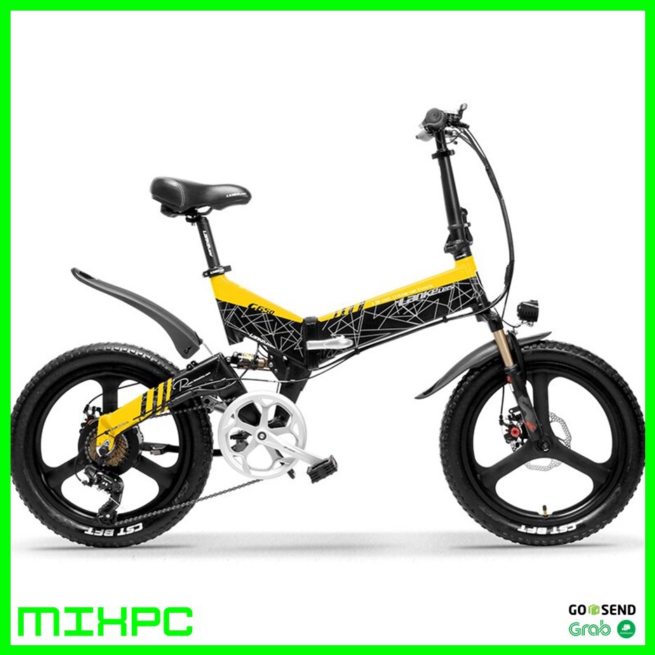 Lankeleisi Sepeda Elektrik Lipat Smart Moped Deluxe Version G650