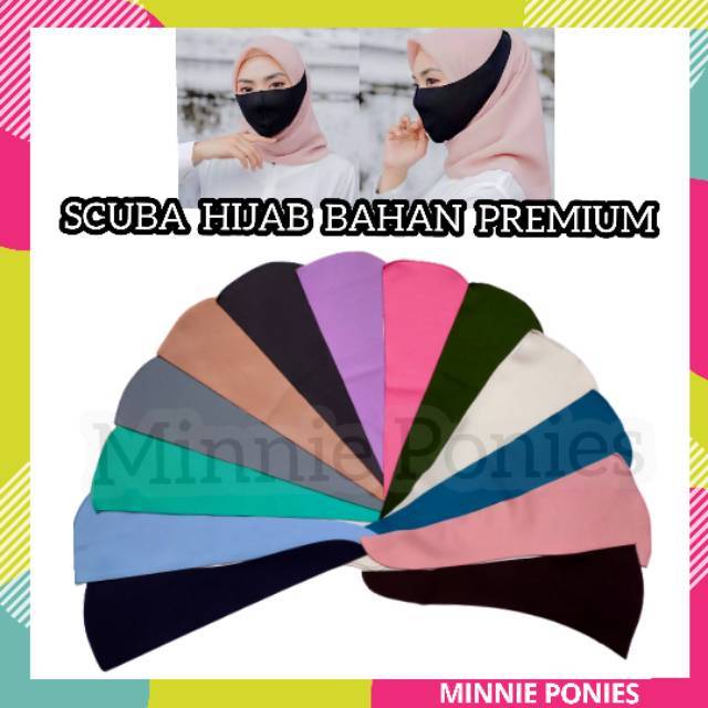 MASKER SCUBA HIJAB / SCUBA HIJAB PREMIUM / MASKER HIJAB / MASKER SCUBA HIJAB PREMIUM
