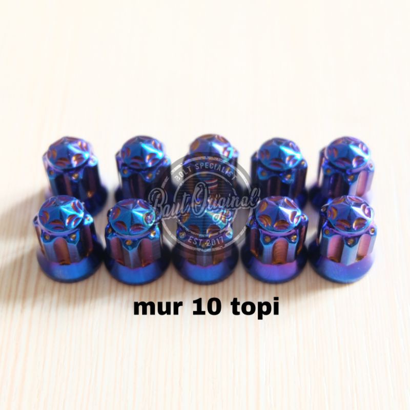 mur probolt new model blue head kop m6 drat 10 mio supra wave mur topi drat 10 belimbing