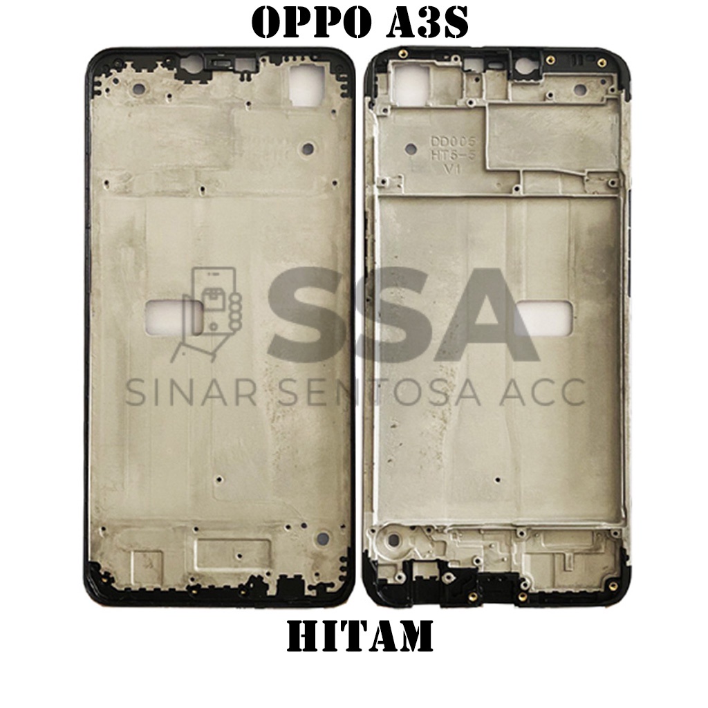 Tulang Tengah Middle Frame LCD Oppo A3s Original 100% Tulang Casing Bezel Bezzel Bazel Handphone HP Ori Original Awet