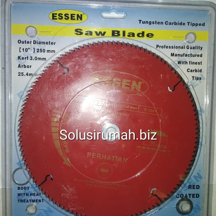 Mata Gergaji 10 Inch 120t Aluminium Merah Saw Blade Circular Saw