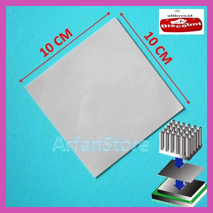 

A2Ae3553- Thermal Silicon Pad 100Mm X 100Mm X 0.5Mm / 10Cm X 10Cm Heatsink T9Gliug8-