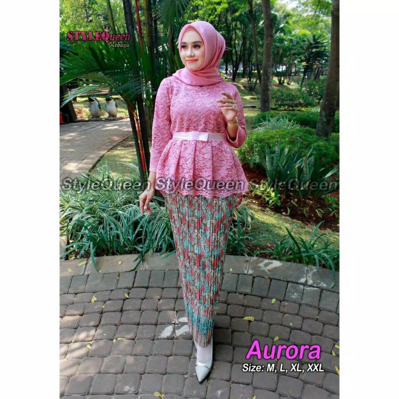 SETELAN KEBAYA AURORA / KEBAYA PINGUIN / KEBAYA BROKAT