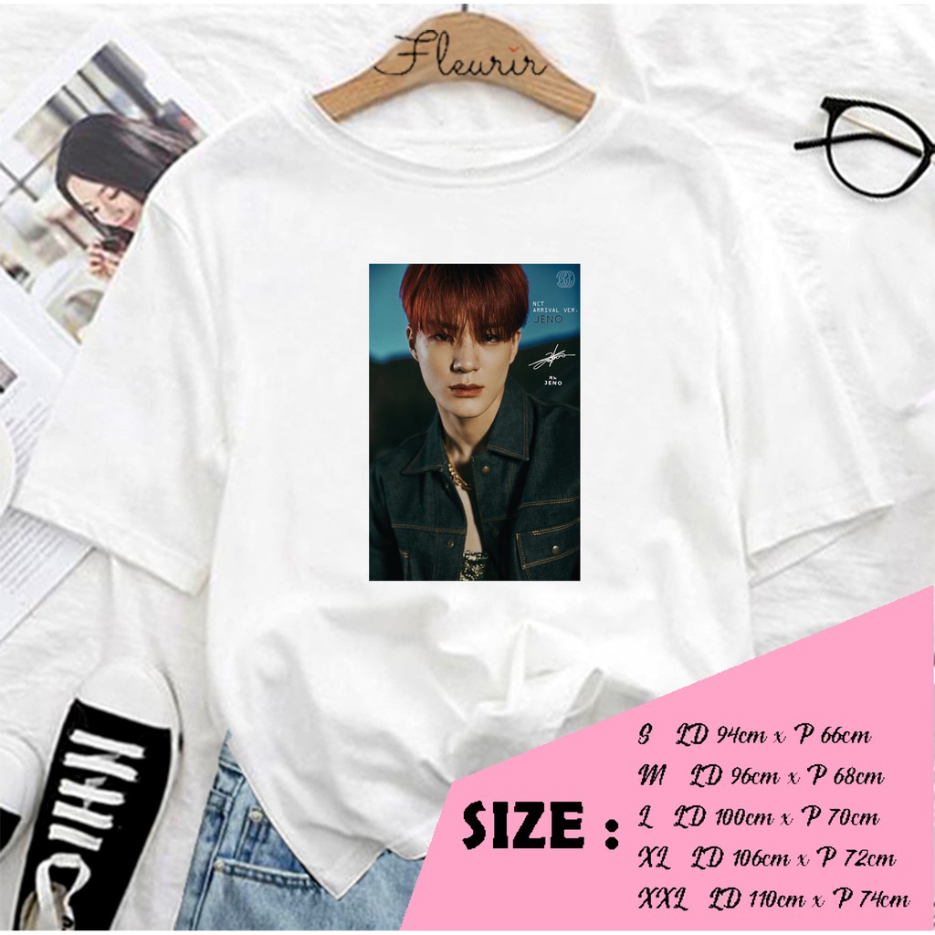 FLEURIR - KAOS JENO NCT FACE OVERSIZE KATUN KAOS WANITA DEWASA TUMBLR TEE UNISEX JUMBO