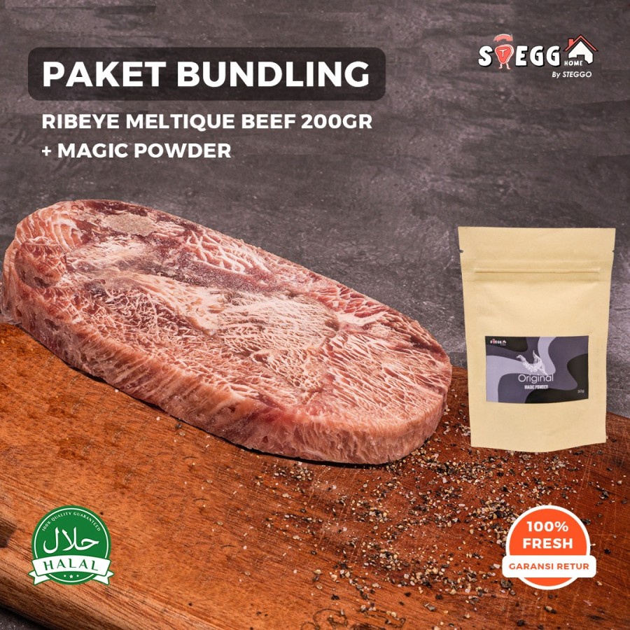 

PAKET BUNDLING 200 RIBEYE + MAGIC POWDER Rp. 80.000