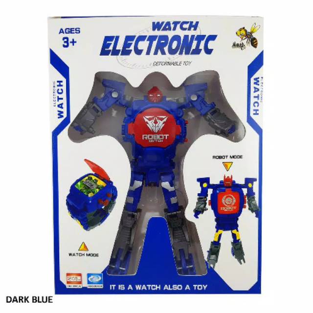 Jam Tangan  Anak Fashion Keren Robot Electronic Watch Character