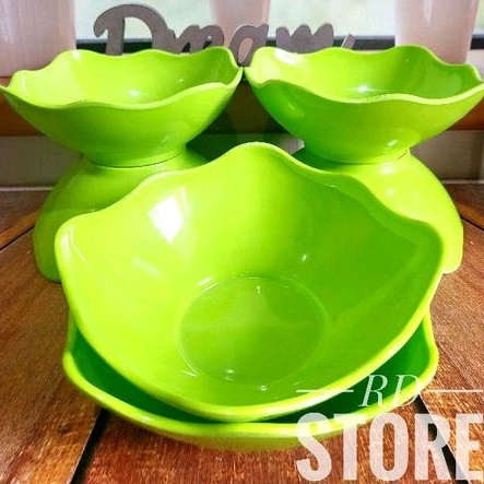 PROMO 6.PCS MANGKOK ULIR MELAMINE POLOS