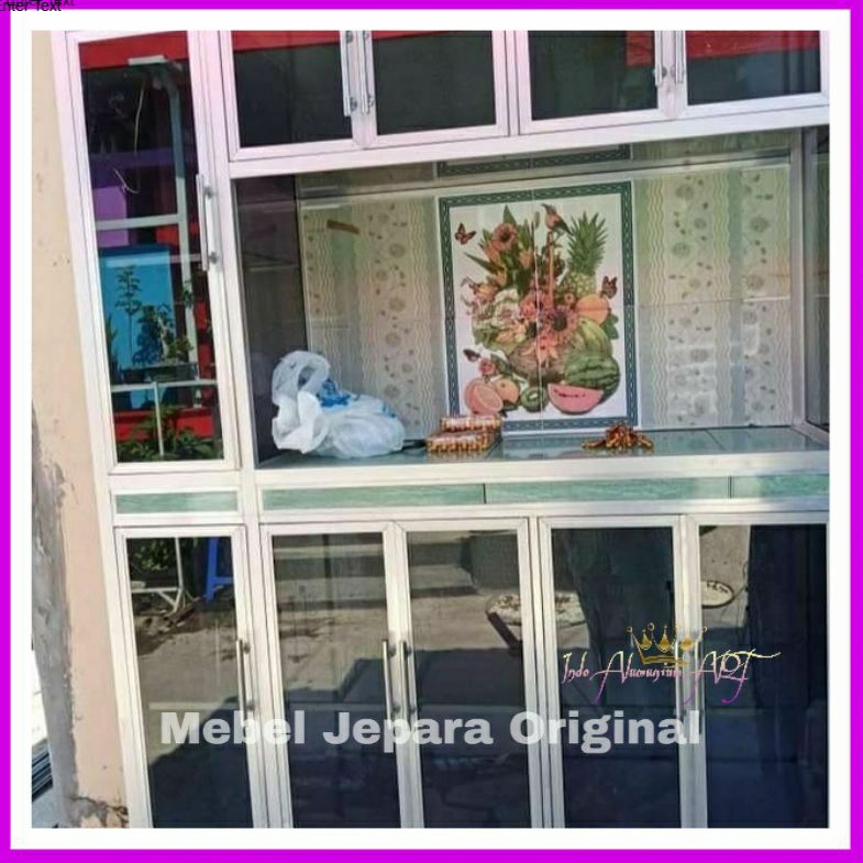 Lemari Dapur Pintu 10 - Lemari Dapur Besar Bahan Alumunium