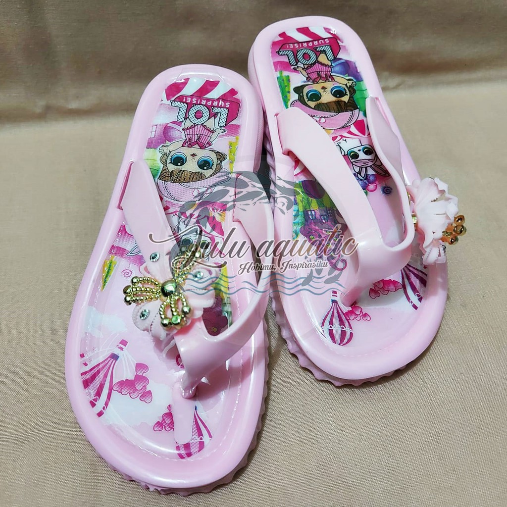 Sandal anak/ Sandal karet/ Sandal jepit karakter LOL - S669