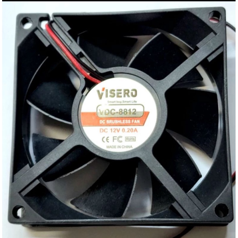 Kipas fan DC 12v 8x8 VISERO