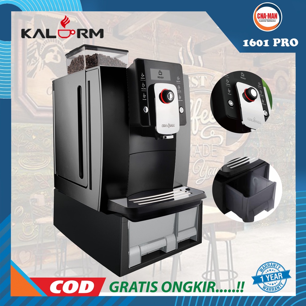 Kalerm Full Automatic Quarza Pro 1601 Mesin Espresso Kopi Coffee