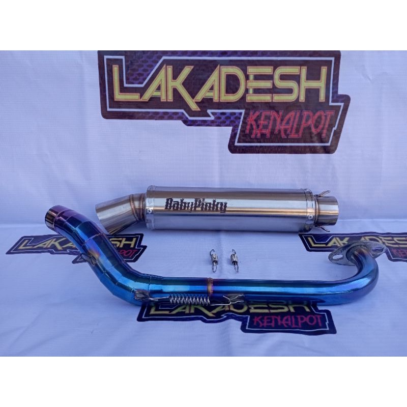 KNALPOT CORONG POLOS/LASER NAMA (INLET 38/50) BEAT MIO VARIO AEROX SCOOPY NMAX PCX LEXI ADV GENIO FREEGO XRIDE DLL