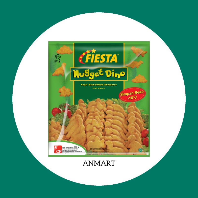 

ANMART | 500gr Nugget Ayam Bentuk Dino Fiesta | Frozen Food | Sayur Online