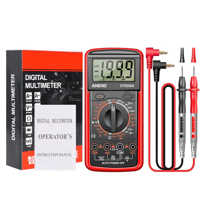 Kiss Auto Ranging Multimeter Digital AC / DC Untuk Mengukur Tegangan Arus Listrik