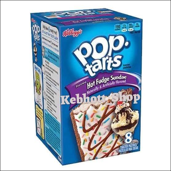 

POPTARTS FROSTED HOT FUDGE SUNDAE 8 TOASTER PASTRIES 416GR KELLOGG'S