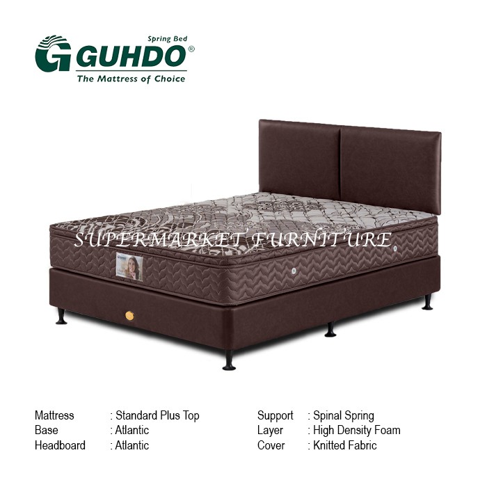 Guhdo SET Springbed STD PLUSHTOP - 120x200 - Fullset Atlantic Style