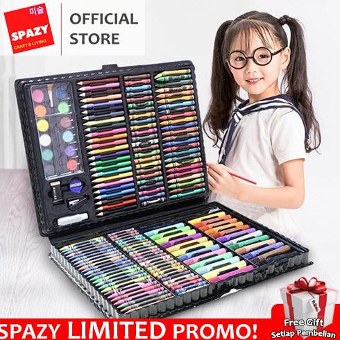 

CRAYON ANAK/MEGA ART SET 168PCS/SPIDOL CRAYON/SET MENGGAMBAR ANAK - HITAM, EKSTRA BUBBLE