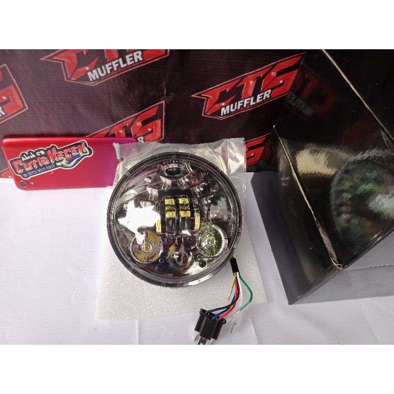 LAMPU DAYMAKER 16 LED 5,75INC DUS HITAM TERMURAH