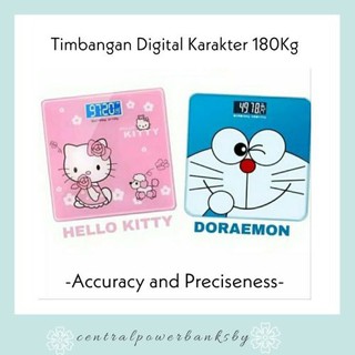 timbangan badan digital karakter uk 21x25timbangan badan karakter doraemon hellokitty