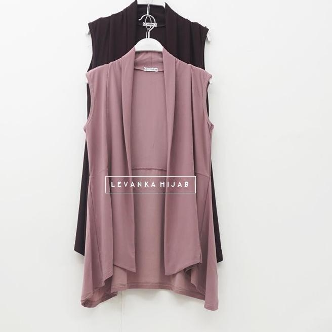 [PRODUK NB9RK] Outer Pendek / Kardigan wanita bahan jersey korea / model outer tanpa lengan - CCa JS