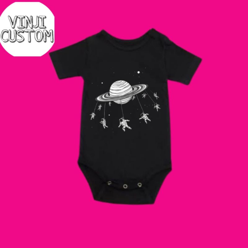 Kaos bayi PLANET  baju bayi TUMBLR jumper baby kids pendek logo usia umur 0 1 2 3 4 5 6 7 8 9 10 11 