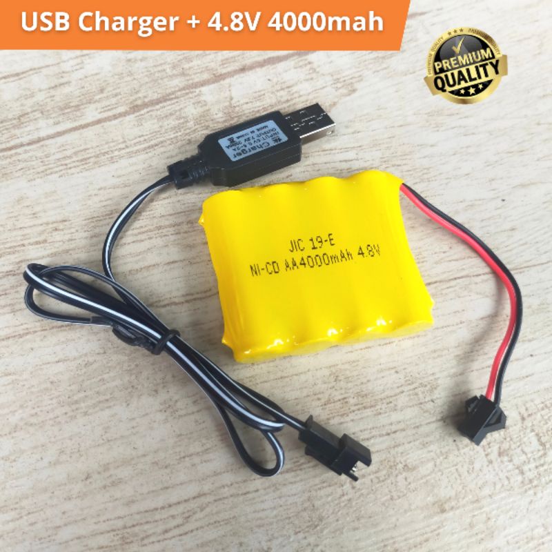 TERLARIS!! BATERAI MOBIL RC 4.8V 6800MAH Batre Cadangan Batere Remote Control