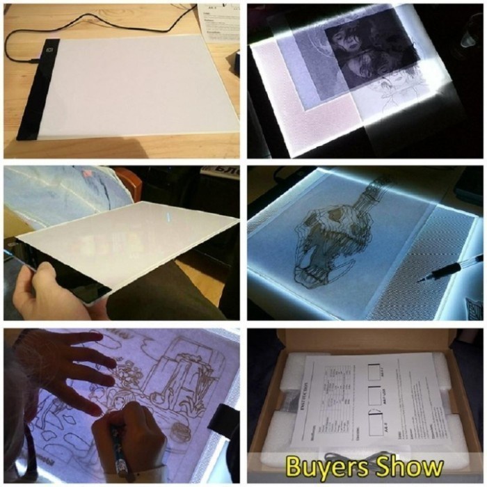 

Lucu Graphics Led Stencil Drawing Board A4 Size With Three-Level Dimming Sale!!!