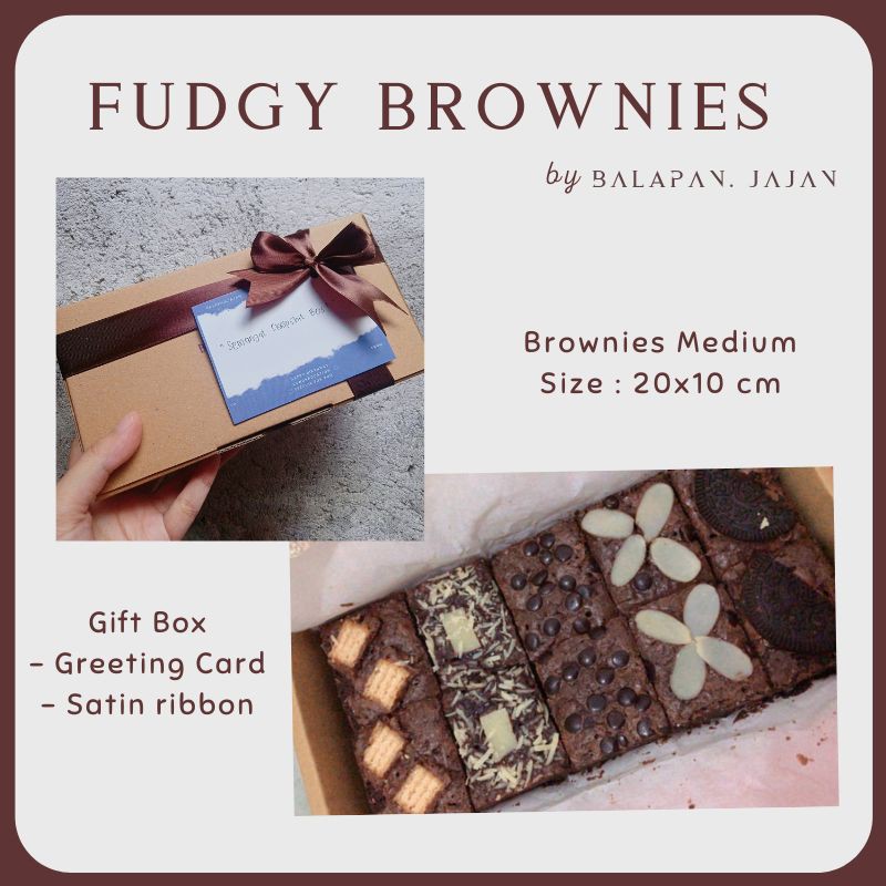 

BROWNIES PANGGANG Balapan Jajan (20x10cm)