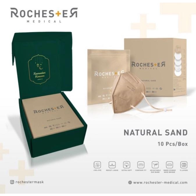 

HAMPERS LEBARAN model A - Masker Rochester KN95 - 1 box - Nude Series