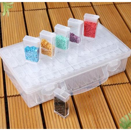 64 Compartment Rhinestones Storage Box (64 cells)