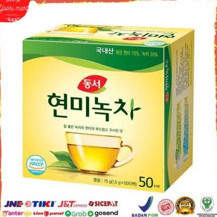

(BISA COD) Dongsuh Green Tea with brown rice 25 Tea Bags - Teh Hijau Korea MURAH Kode 390