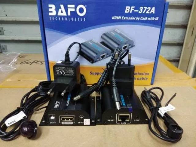 Bafo BF-372B HDMI Extender 60Meter by Kabel LAN cat5/6