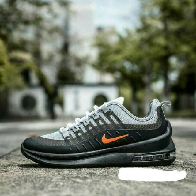 nike air max axis grey black orange
