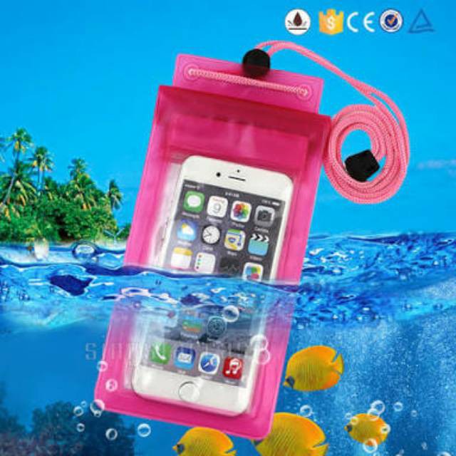 PLASTIK HP ANTI AIR UNIVERSAL WATERPROOF SMARTPHONE CASE MULTIFUNGSI - WARNA ACAK