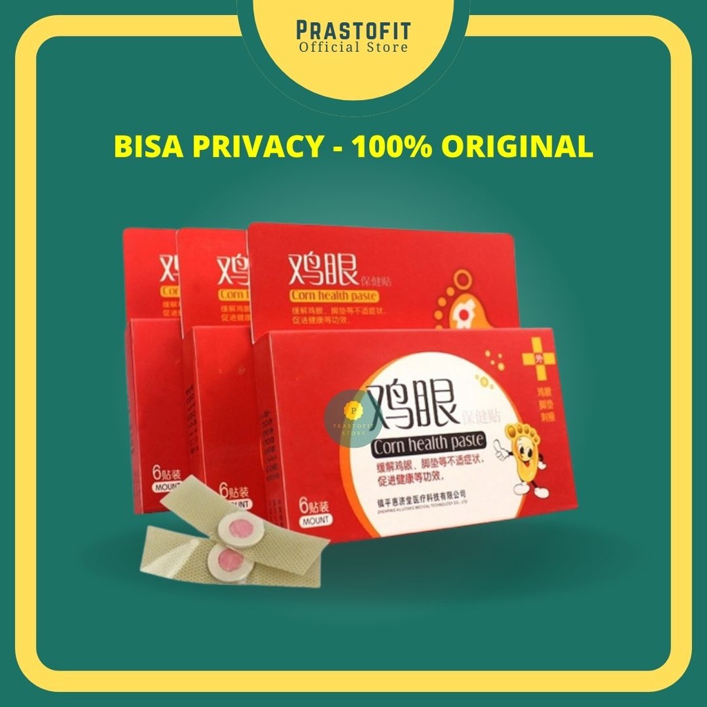 Plester Obat Kutil Mata Ikan Kapalan Penutup Luka Ji Yan Gao Herbal Cina Bisul Ampuh 1 Box Isi 6 Pcs