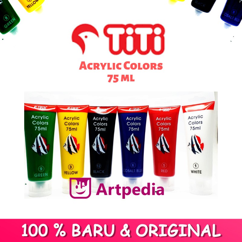  TITI  Acrylic Colors 75 ml Titi  Acrylic Colors Cat  