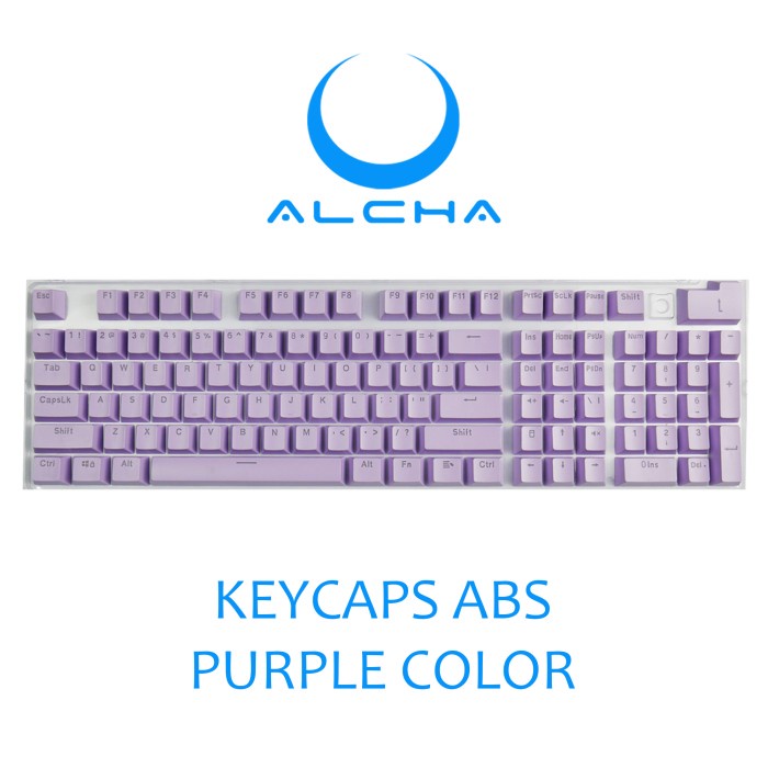 ALCHA KEYCAPS ABS DOUBLE SHOT BACKLIT MECHANICAL KEYBOARD 104 KEY - RANDOM