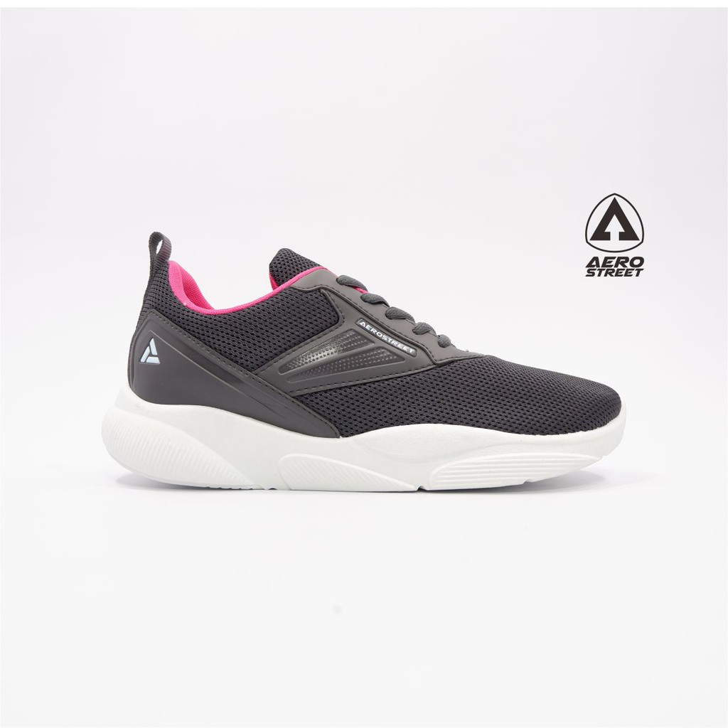 Aerostreet 37-40 Audrey Abu Fushia - Sepatu Sneakers Casual Sport Sekolah Pria Wanita Aero Street