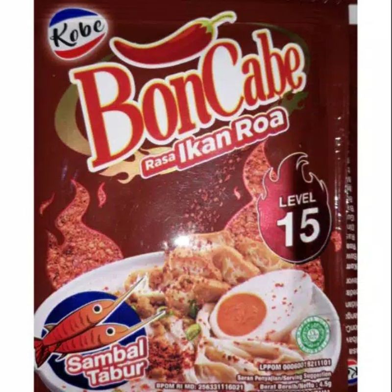 

BonCabe rasa ikan roa 4.5 gram sachet