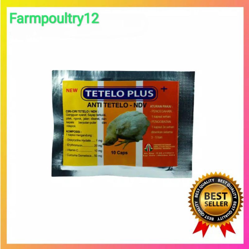 TETELO PLUS Anti Tetelo - ND PADA AYAM OBAT TETELO AYAM DAN BURUNG