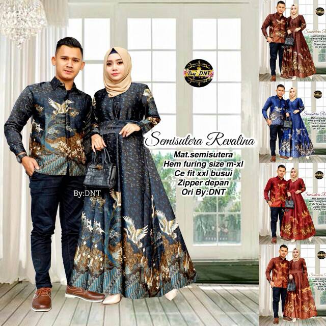 Baju Batik Couple SemiSutra Revalina / Batik Sarimbit (geser untuk melihat yang lain)