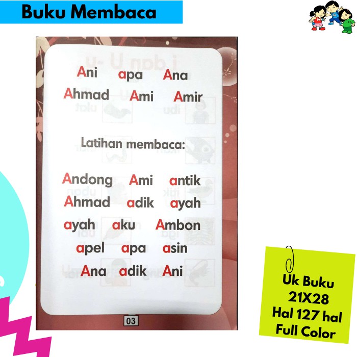 Happy Holy Kids-Buku Belajar Membaca-Jago Membaca Tanpa Mengeja 5+