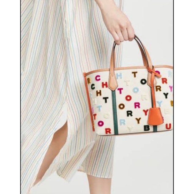 Tory Burch Perry Embroidery Tote Bag